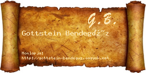 Gottstein Bendegúz névjegykártya